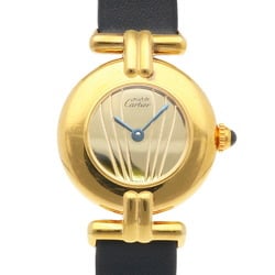 Cartier Must Colize Mirror Dial Watch Silver 925 590002 Quartz Ladies CARTIER