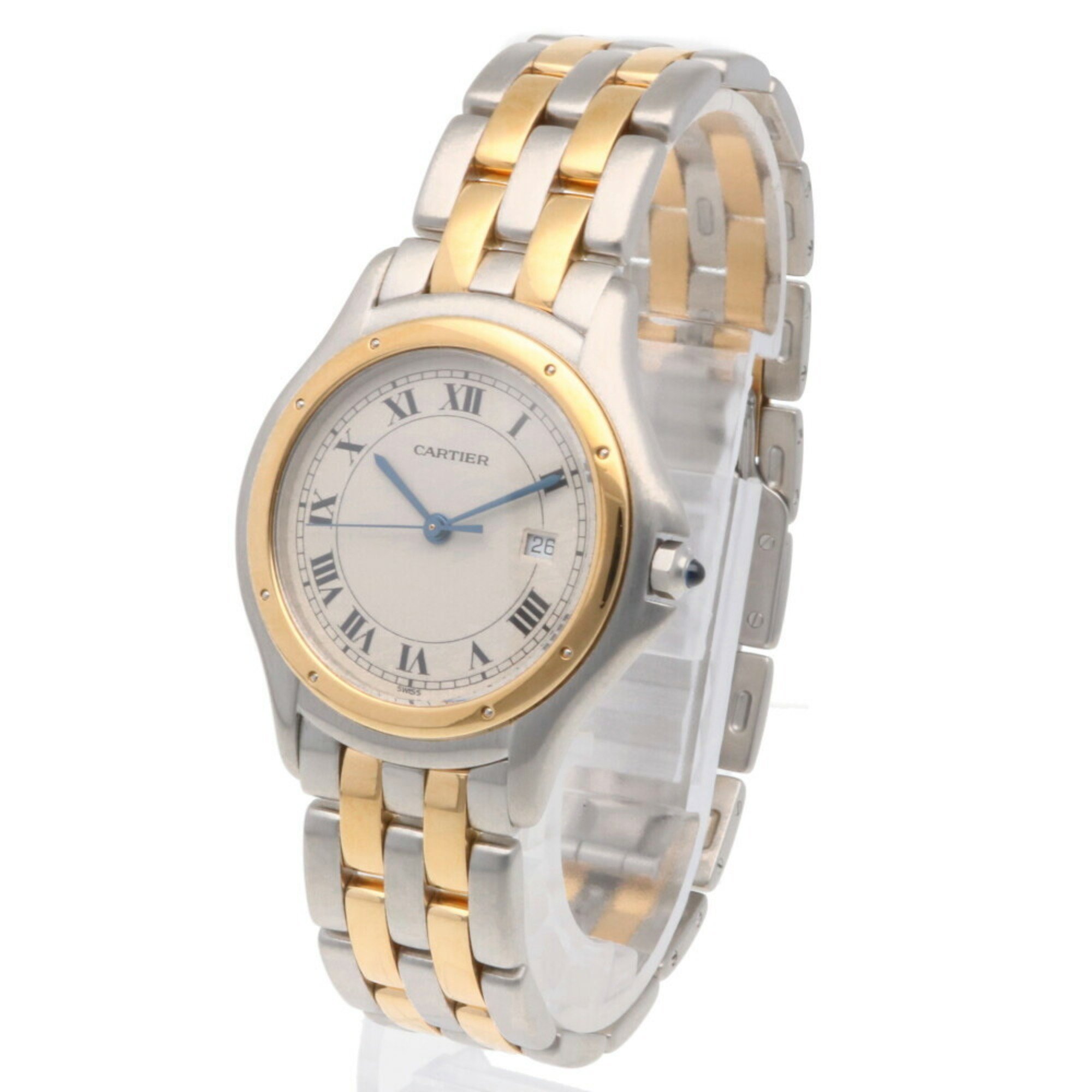 Cartier Panthère Round Watch Stainless Steel 1874904 Quartz Unisex CARTIER Wake-up Product Non-Waterproof