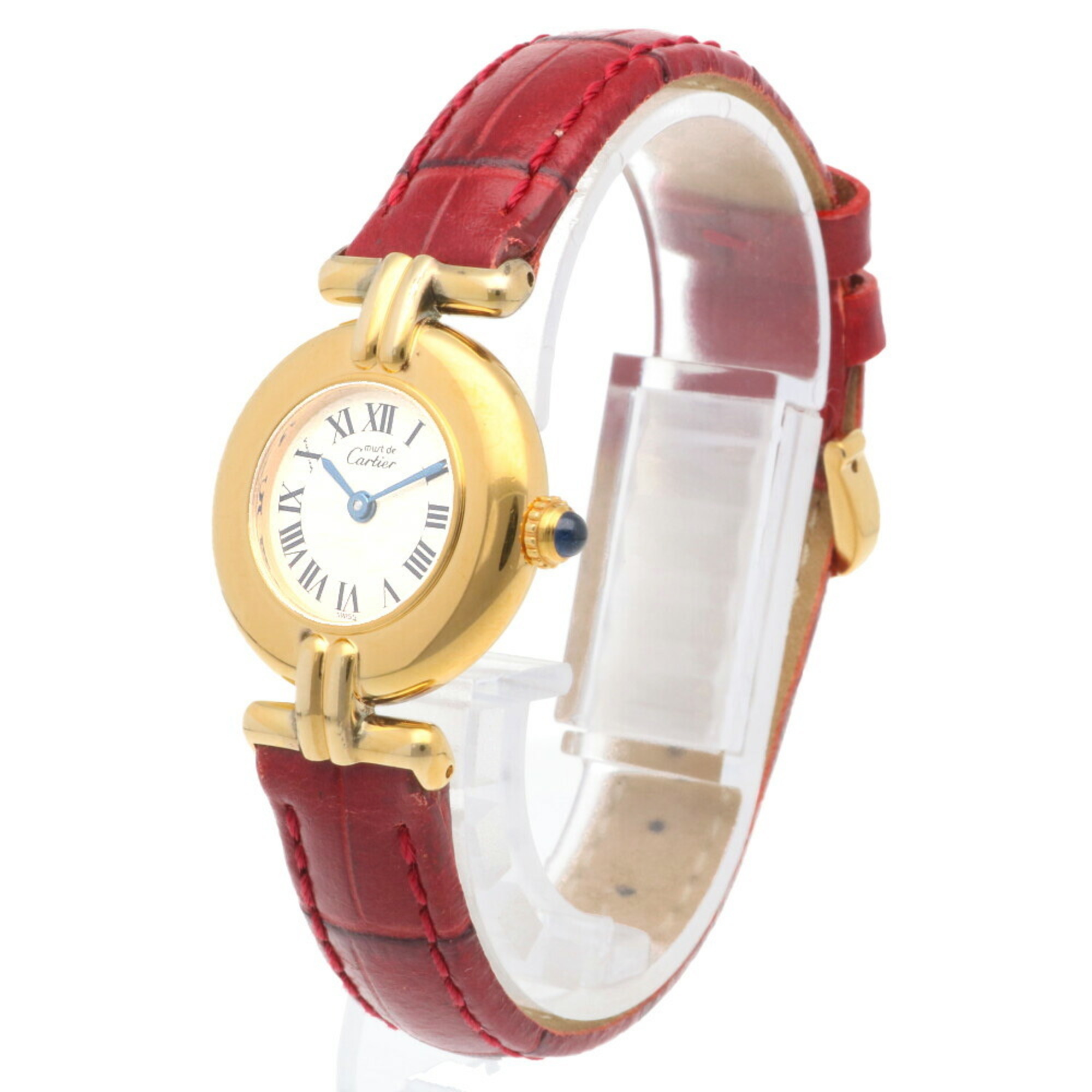 Cartier Must Colise Vermeil Watch GP 590002 Quartz Ladies CARTIER