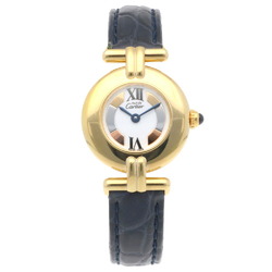 Cartier Must Colize Trinity Watch GP 142799 Quartz Ladies CARTIER Non-waterproof Wake-up item Manufactured