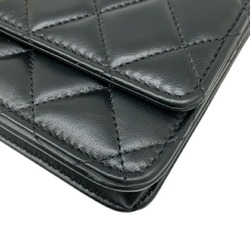 CHANEL Chanel Matelasse Ball Chain Wallet Lambskin AP1450 Gold G Hardware Leather Black Long Ladies Men's Unisex