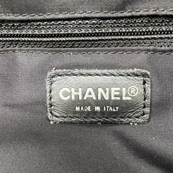 CHANEL New Line Tote MM Nylon Black Women's No. 7