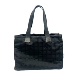 CHANEL New Line Tote MM Nylon Black Women's No. 7