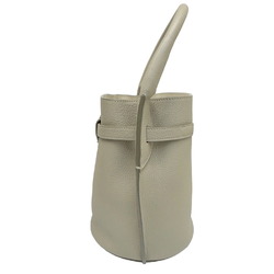 CELINE Big Bag Nano Bucket Calf Handbag Shoulder 187243U.18LT Women's Light Taupe Courrèges