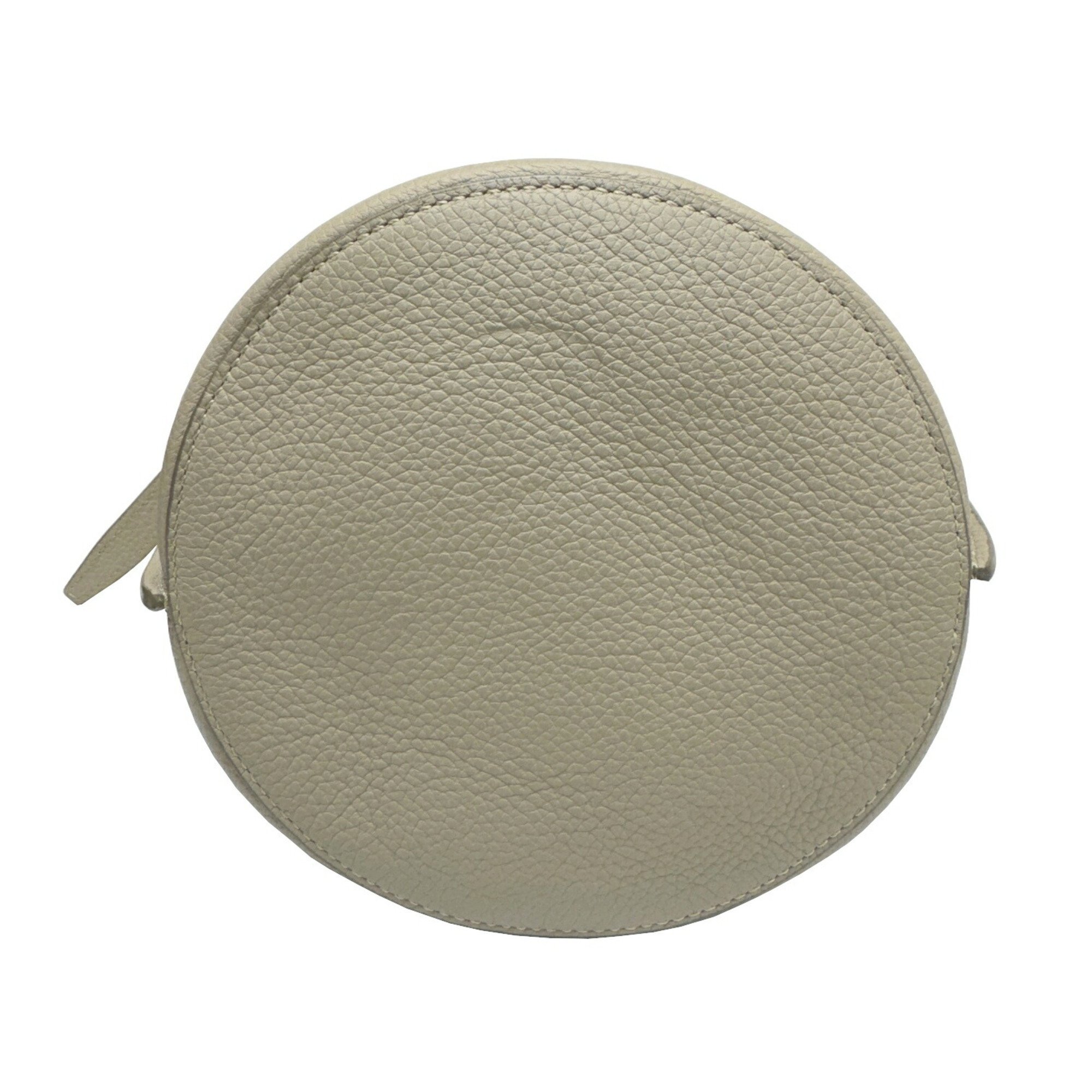 CELINE Big Bag Nano Bucket Calf Handbag Shoulder 187243U.18LT Women's Light Taupe Courrèges