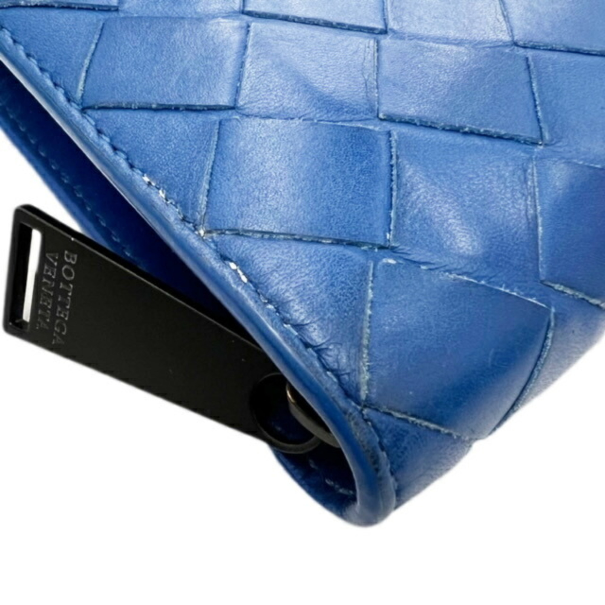 BOTTEGA VENETA Bottega Veneta Intrecciato Long Wallet Blue Men's Leather