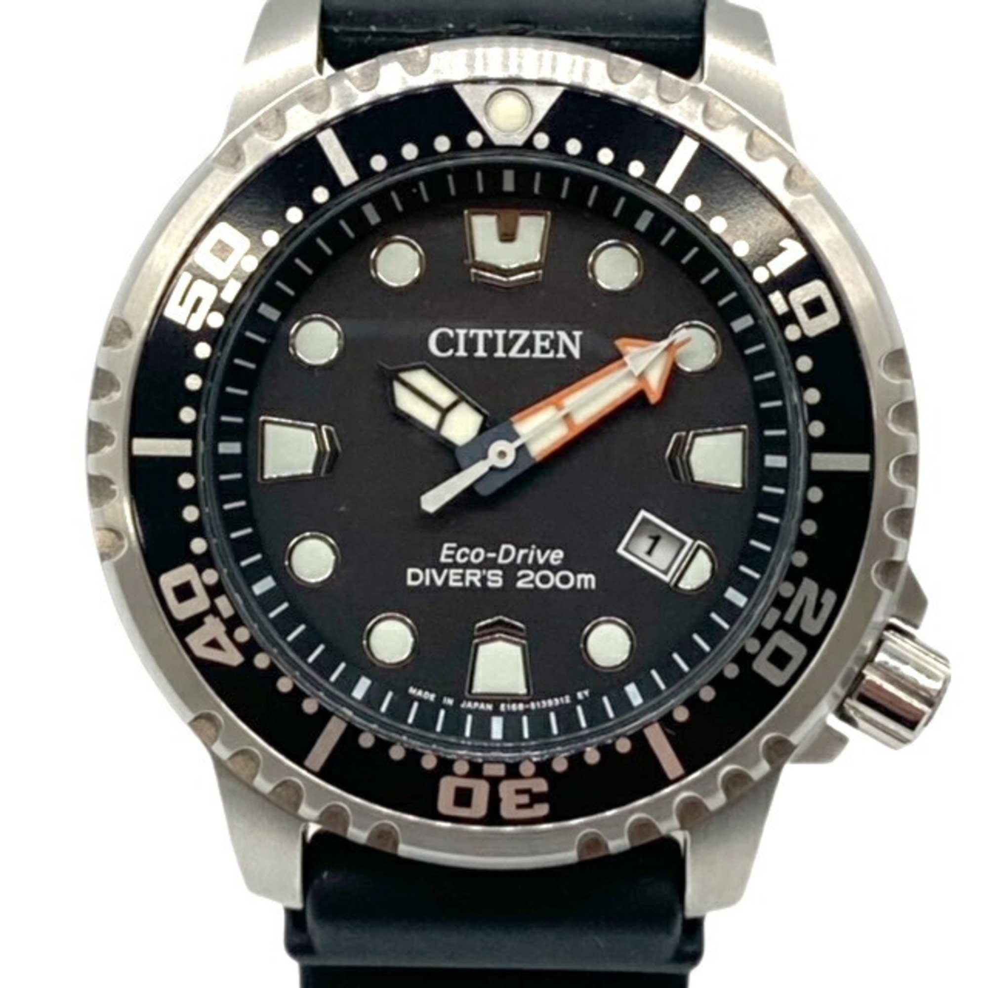 CITIZEN Citizen Eco Drive Diver's Watch E168-S126126 Rubber Belt Men's Women's