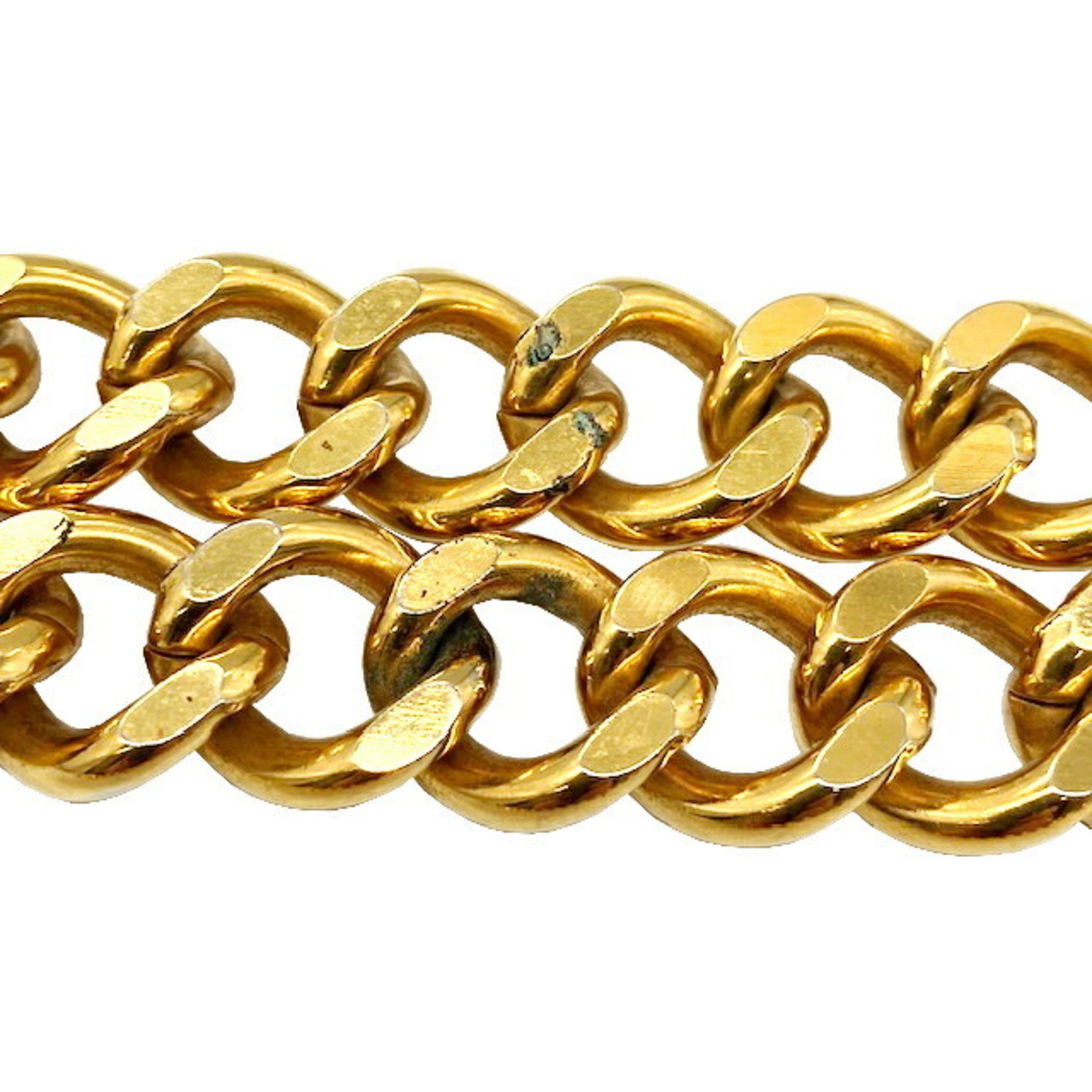 CHANEL Chanel Chain Belt Coco Mark 75cm GP Gold CC Ladies