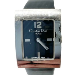 Christian Dior Maris Watch D78-109 Quartz Square Black Dial Women's