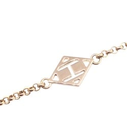 HERMES Gunbird K18PG Pink Gold 1P Diamond Bracelet Fashion Women's Men's Unisex