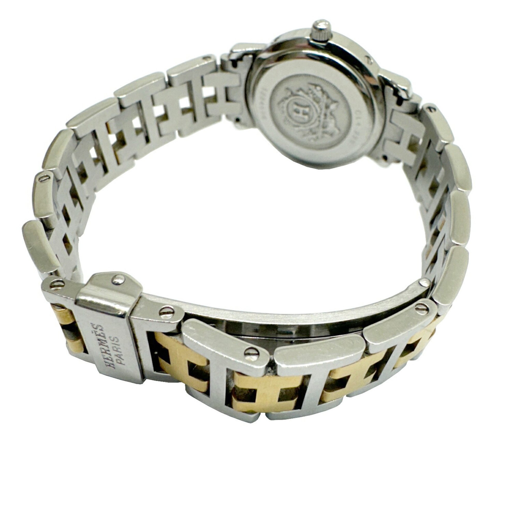 HERMES Clipper CL4.220 Quartz GP SS Stainless Steel Ladies Battery Replaced