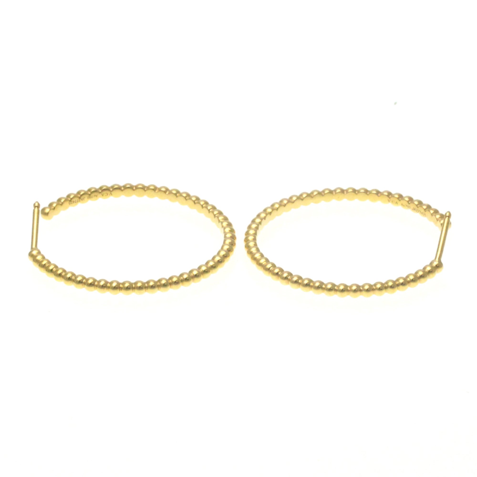 Van Cleef & Arpels Perlee Pearls Of Gold Hoop Earrings Small Model No Stone Yellow Gold (18K) Hoop Earrings Gold