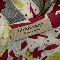 Burberry Stole Multicolor Wool Silk Women's BURBERRY