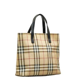 Burberry Nova Check Handbag Beige Multicolor PVC Leather Women's BURBERRY