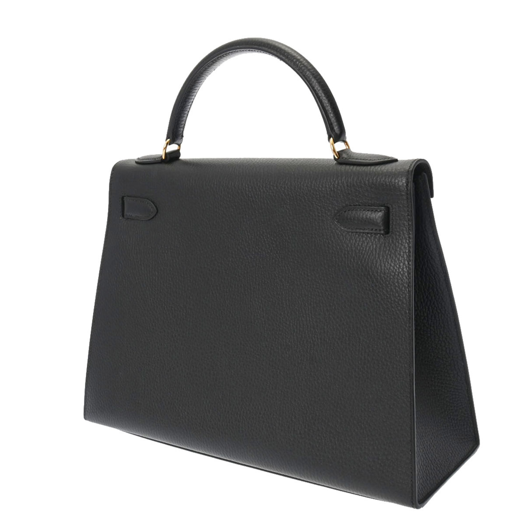 HERMES Kelly 32 outside stitching black C stamp (circa 1999) Ladies ...