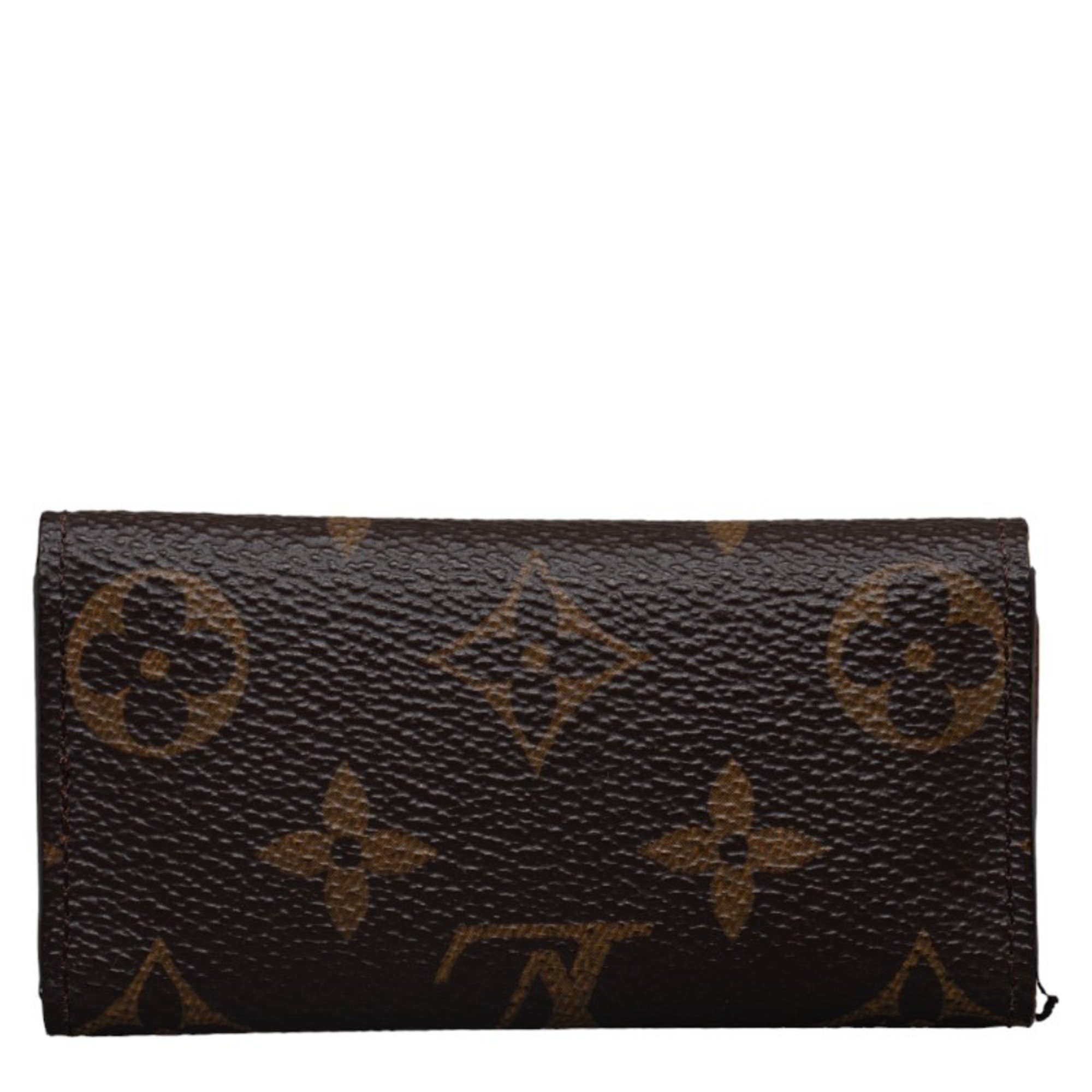 Louis Vuitton Monogram Multicle 4 Quadruple Key Case M62631 Brown PVC Leather Ladies LOUIS VUITTON