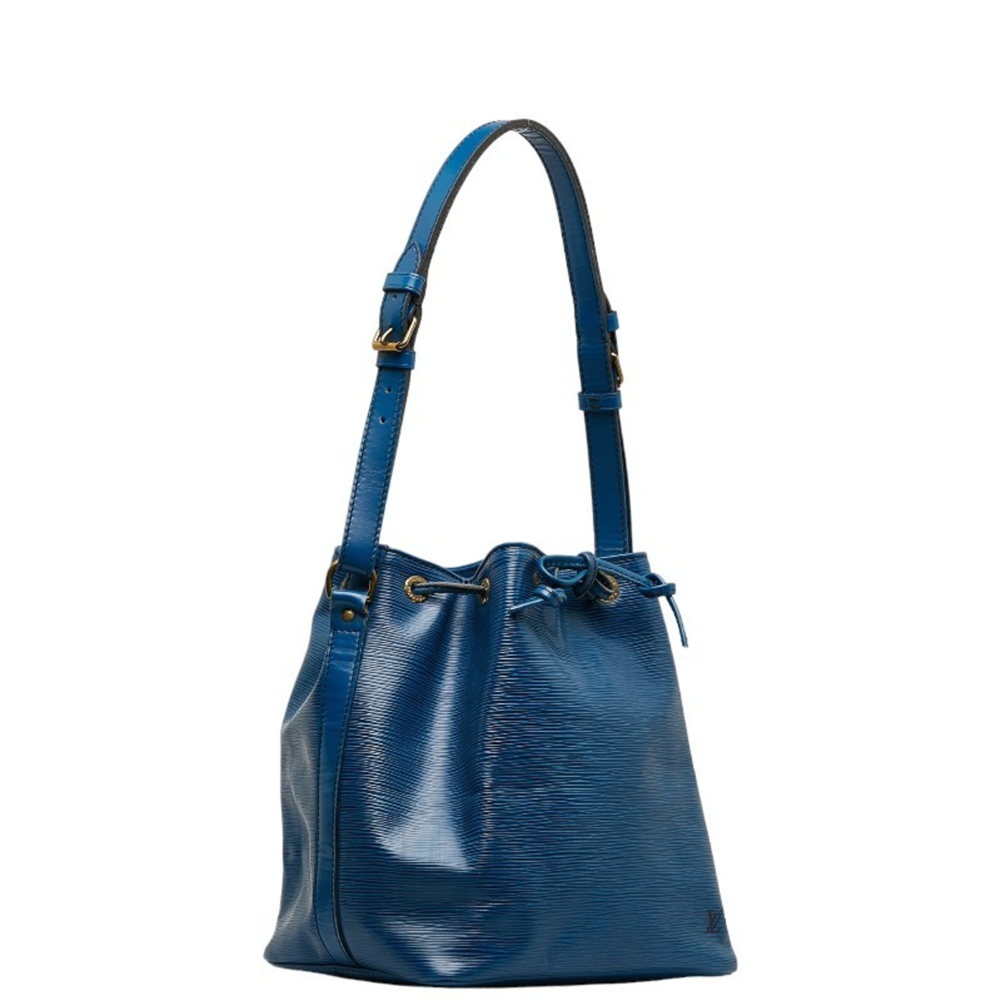 Louis Vuitton Epi Petit Noe One Shoulder Bag Handbag M44105 Toledo Blue Leather Ladies LOUIS VUITTON