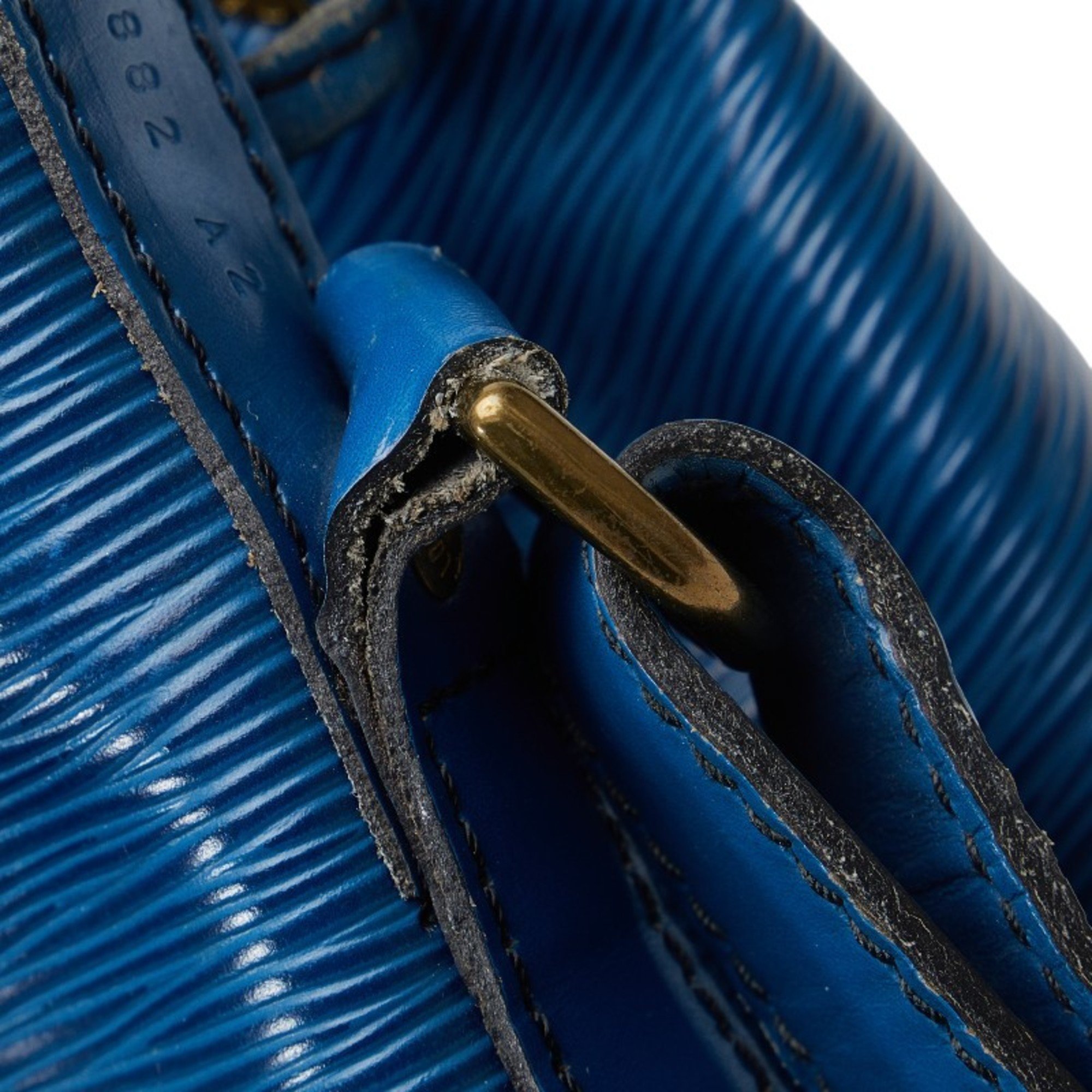 Louis Vuitton Epi Petit Noe One Shoulder Bag Handbag M44105 Toledo Blue Leather Ladies LOUIS VUITTON