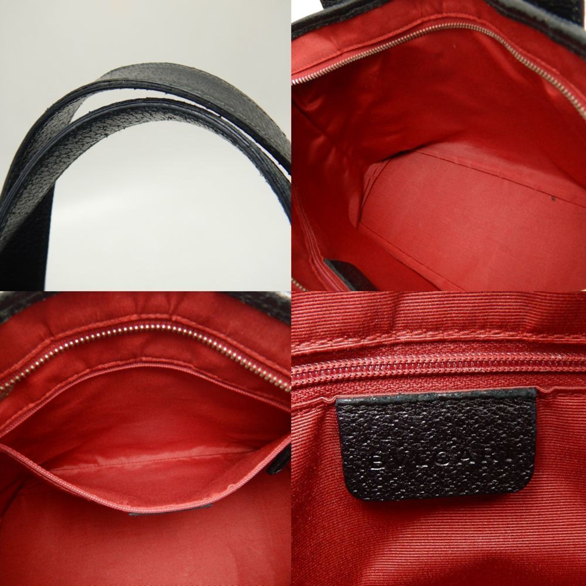 BVLGARI Bulgari Lolita 22776 Handbag Logomania Canvas x Leather Black 251423