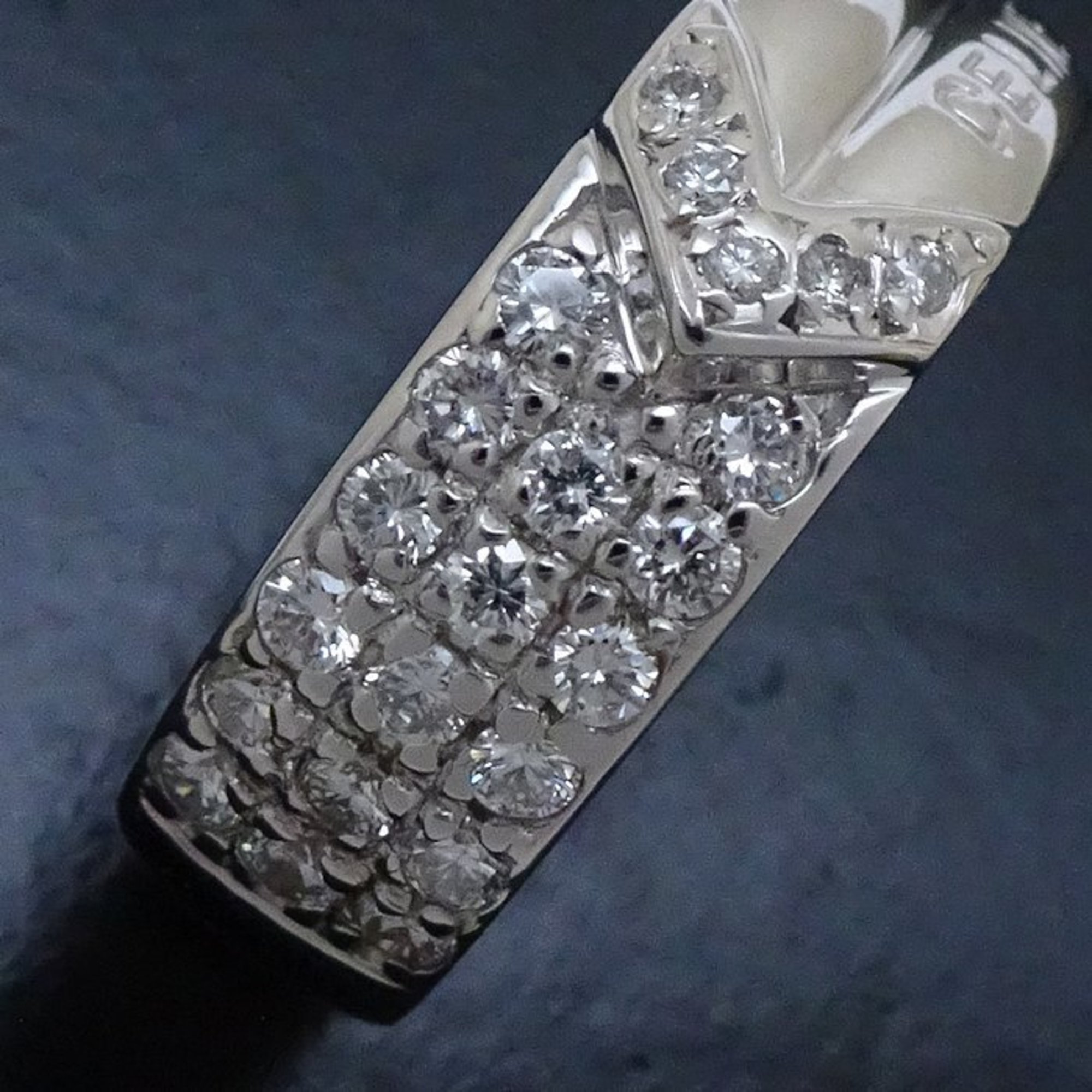 CELINE Diamond Ring 0.43ct Pt900 Platinum 290751