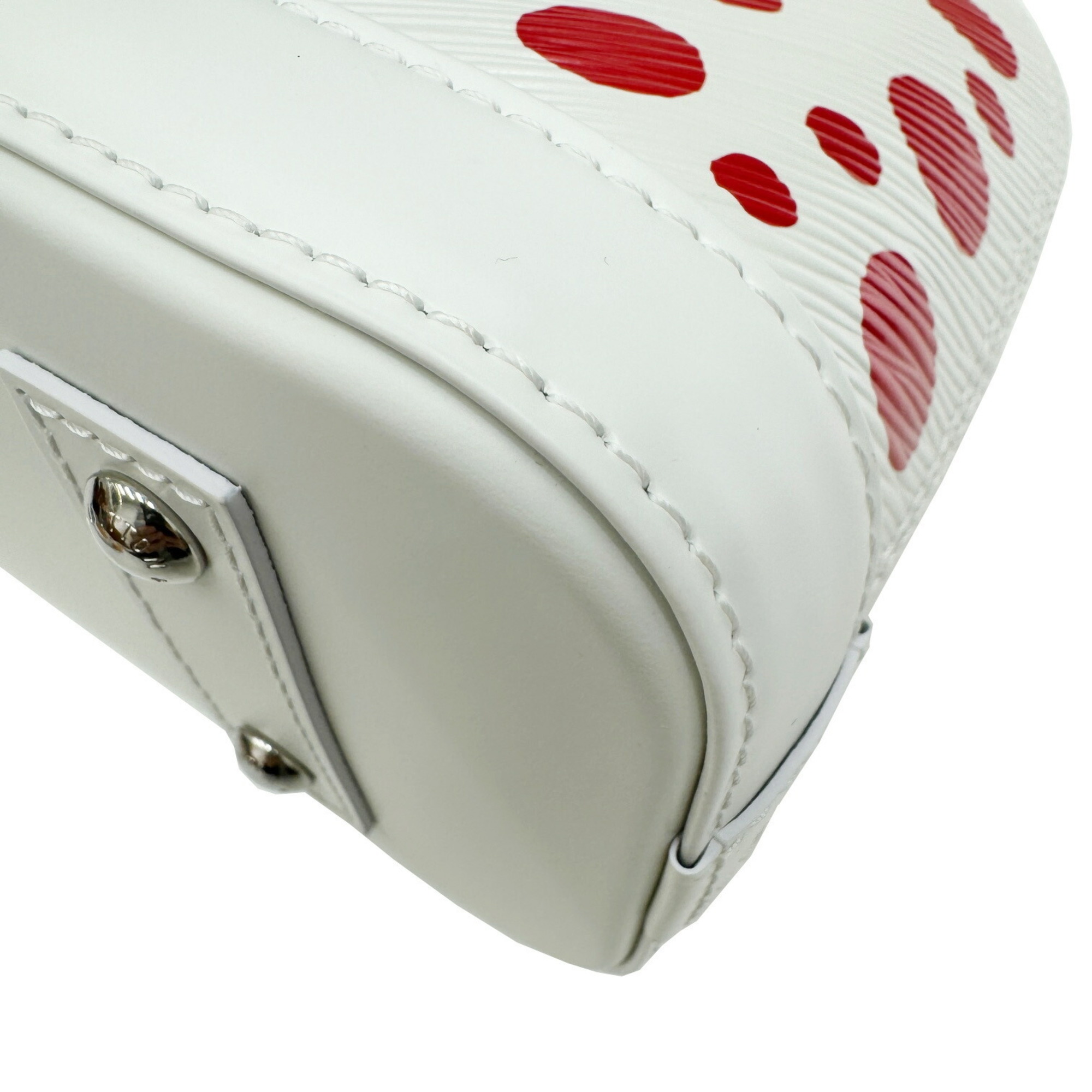 LOUIS VUITTON Louis Vuitton LVxYK Alma BB M21712 RFID IC Chip Yayoi Kusama Collaboration Mayoi Epi White Red Shoulder Bag Handbag Ladies