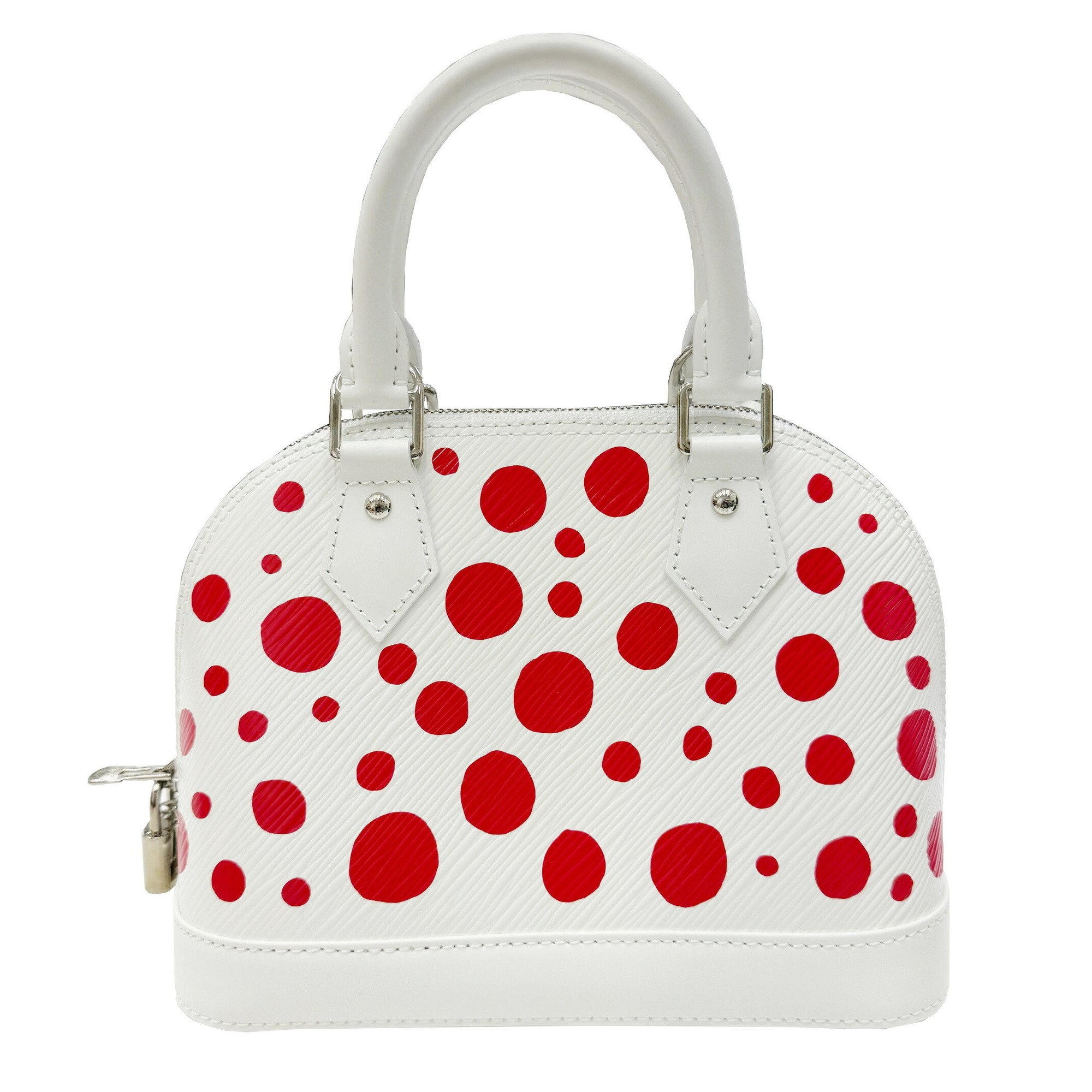 LOUIS VUITTON Louis Vuitton LVxYK Alma BB M21712 RFID IC Chip Yayoi Kusama Collaboration Mayoi Epi White Red Shoulder Bag Handbag Ladies