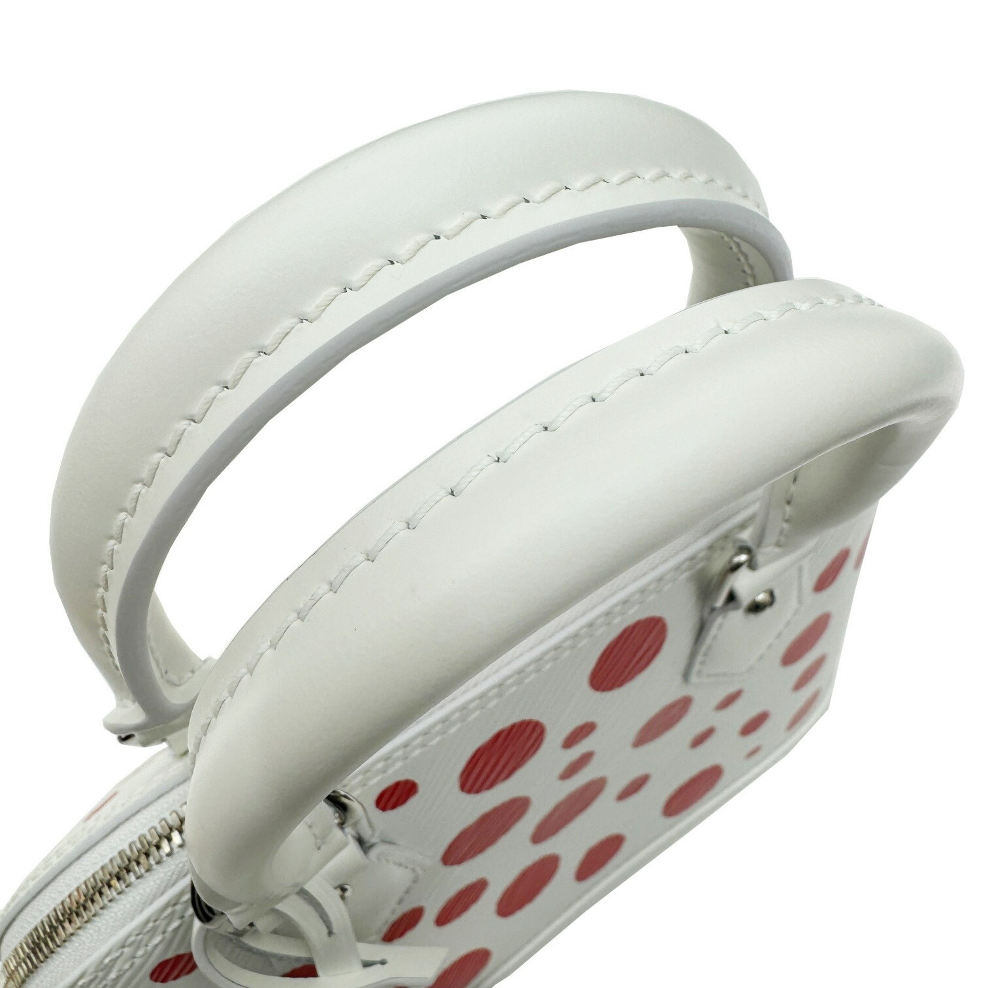 LOUIS VUITTON Louis Vuitton LVxYK Alma BB M21712 RFID IC Chip Yayoi Kusama Collaboration Mayoi Epi White Red Shoulder Bag Handbag Ladies