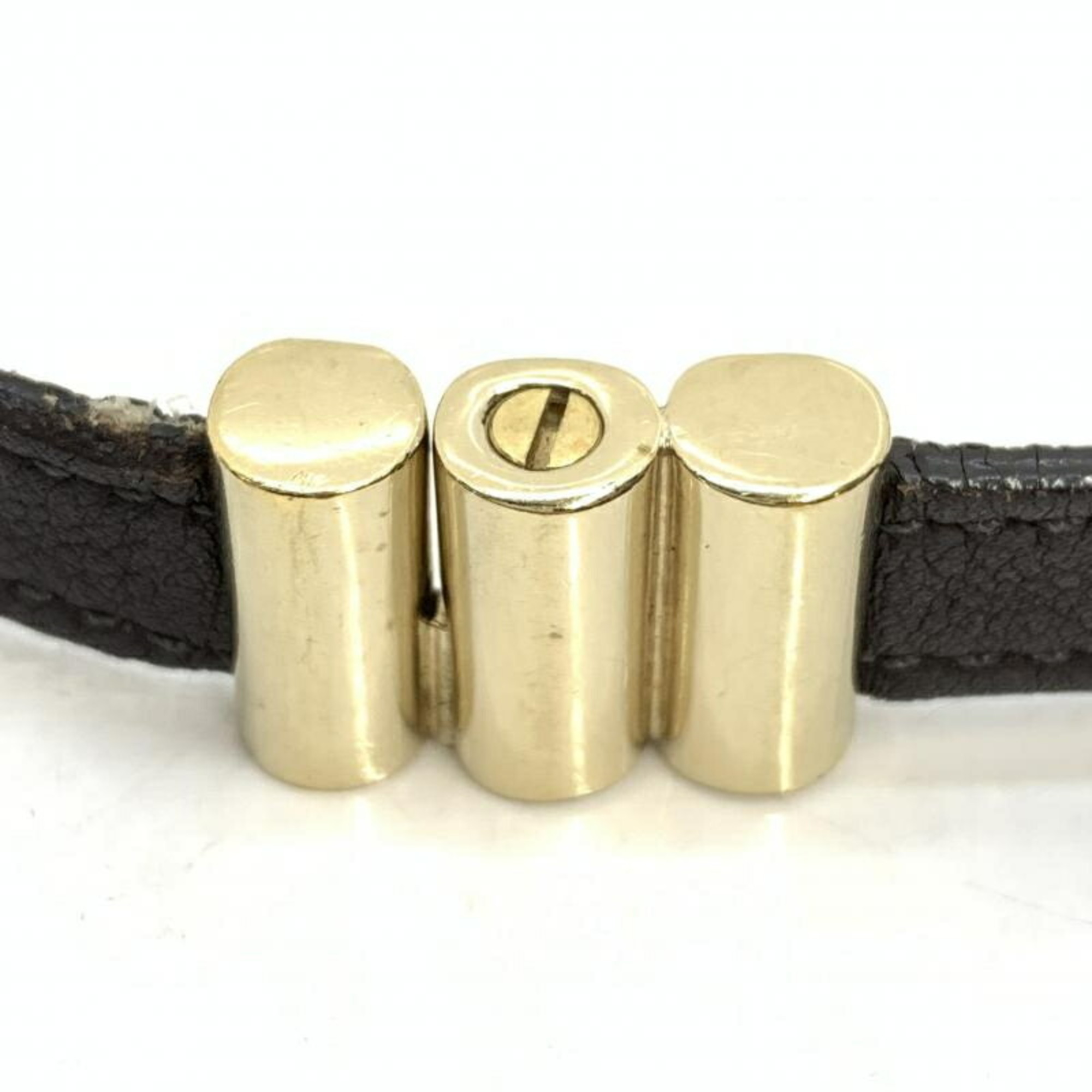 Bvlgari double coil leather bracelet