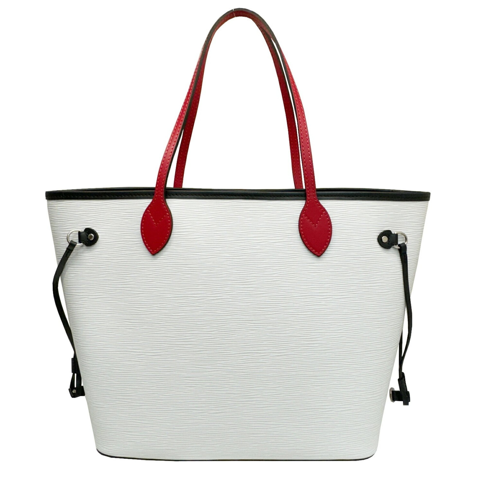 LOUIS VUITTON Neverfull MM M55591 UB0250 Tote Bag Shoulder Epi Leather Blond Optique White Red Black Ladies