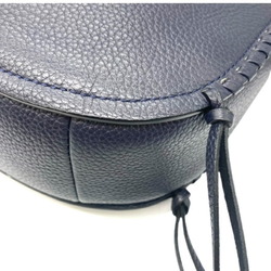 COACH Hobo Bag Shoulder Handbag Leather Navy Ladies