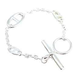 HERMES Farandole Bracelet SV925 Ag925 Chaine Dunkle Silver Fashion Accessory Men Women Unisex