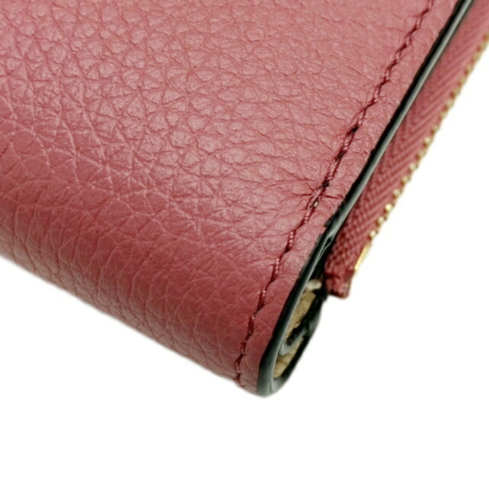 LOEWE Anagram Zip Wallet Pink Leather C660P30X01 Bifold Ladies