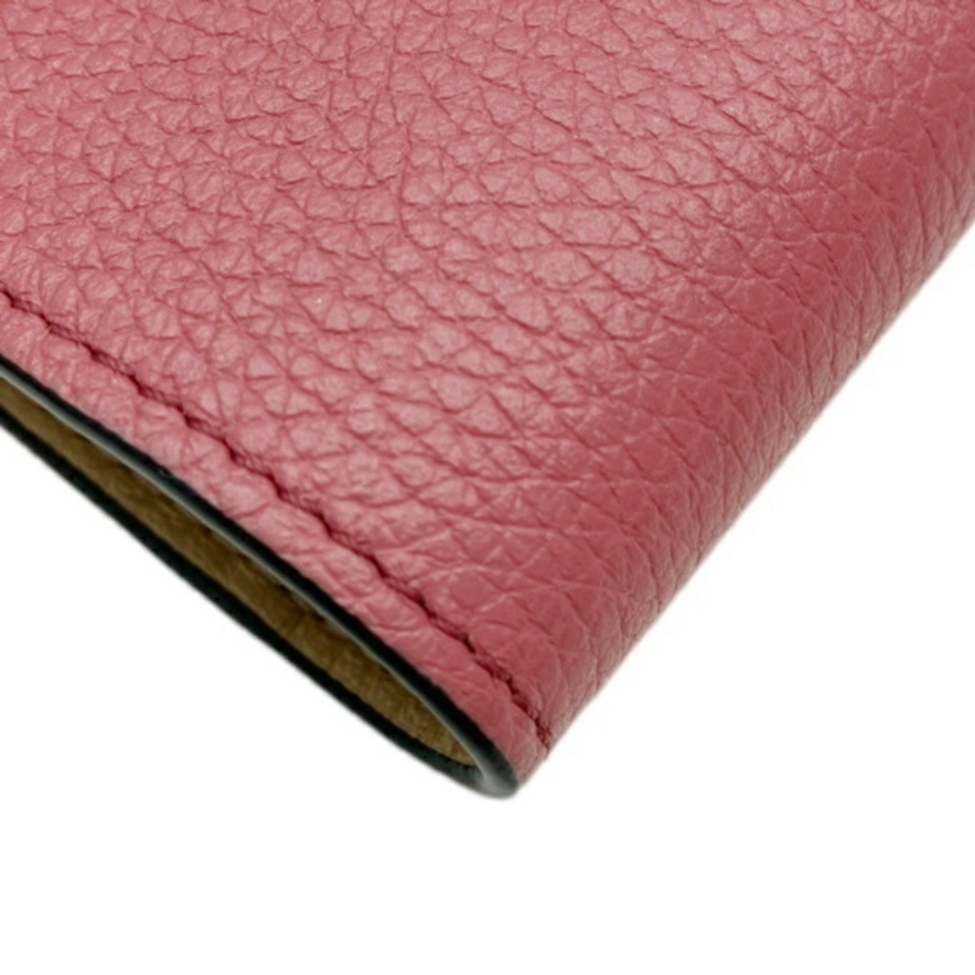 LOEWE Anagram Zip Wallet Pink Leather C660P30X01 Bifold Ladies