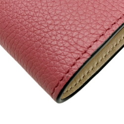 LOEWE Anagram Zip Wallet Pink Leather C660P30X01 Bifold Ladies