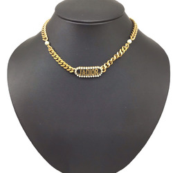 Christian Dior DIOR J'ADIOR Chain Link Choker Necklace Neck Gold GP Plated Collar Women's