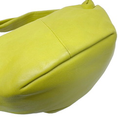BOTTEGA VENETA DOUBLE KNOT 629635 Calfskin Leather Yellow Green Shoulder Bag Ladies