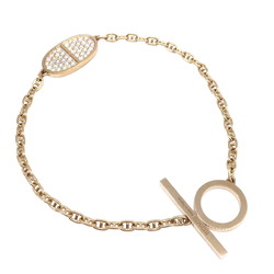 HERMES Farandole K18PG Diamond Bracelet Reversi Pink Gold Fine Ladies Men's Unisex