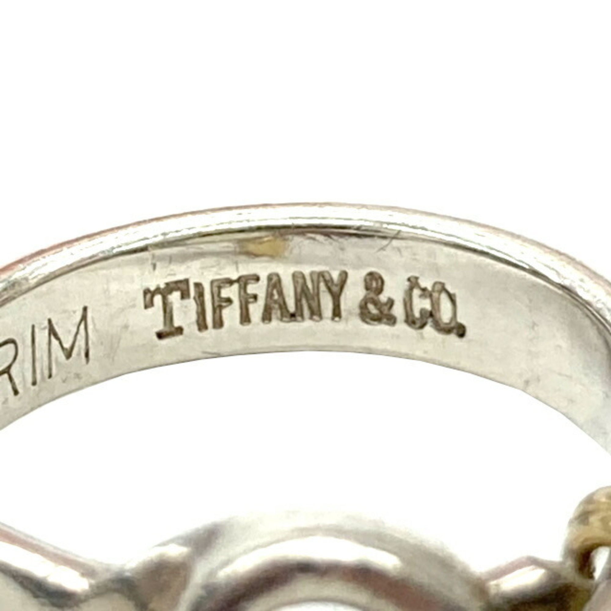 Tiffany & Co. Hook Eye Ring Silver 925 K18 Women's