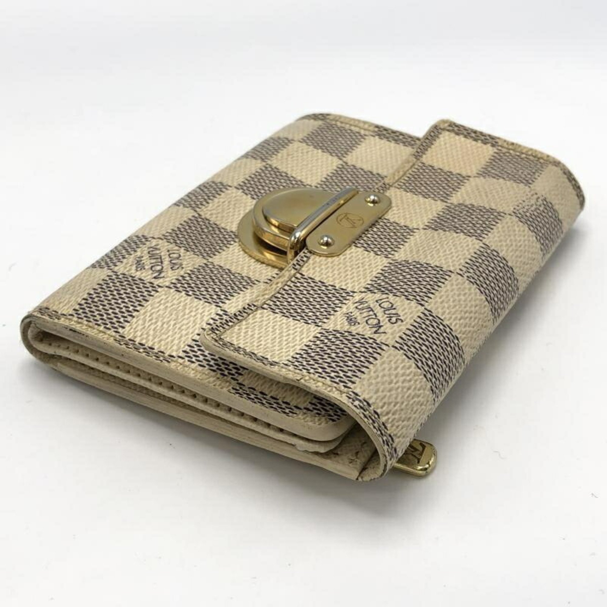 LOUIS VUITTON Portefeuille Koala Trifold Wallet N60013 Damier Azur White Louis Vuitton