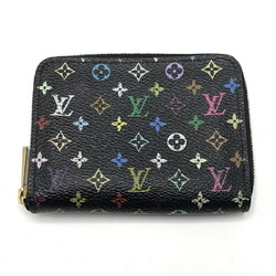 LOUIS VUITTON Zippy Coin Purse Case M66549 Monogram Multicolor Black Louis Vuitton