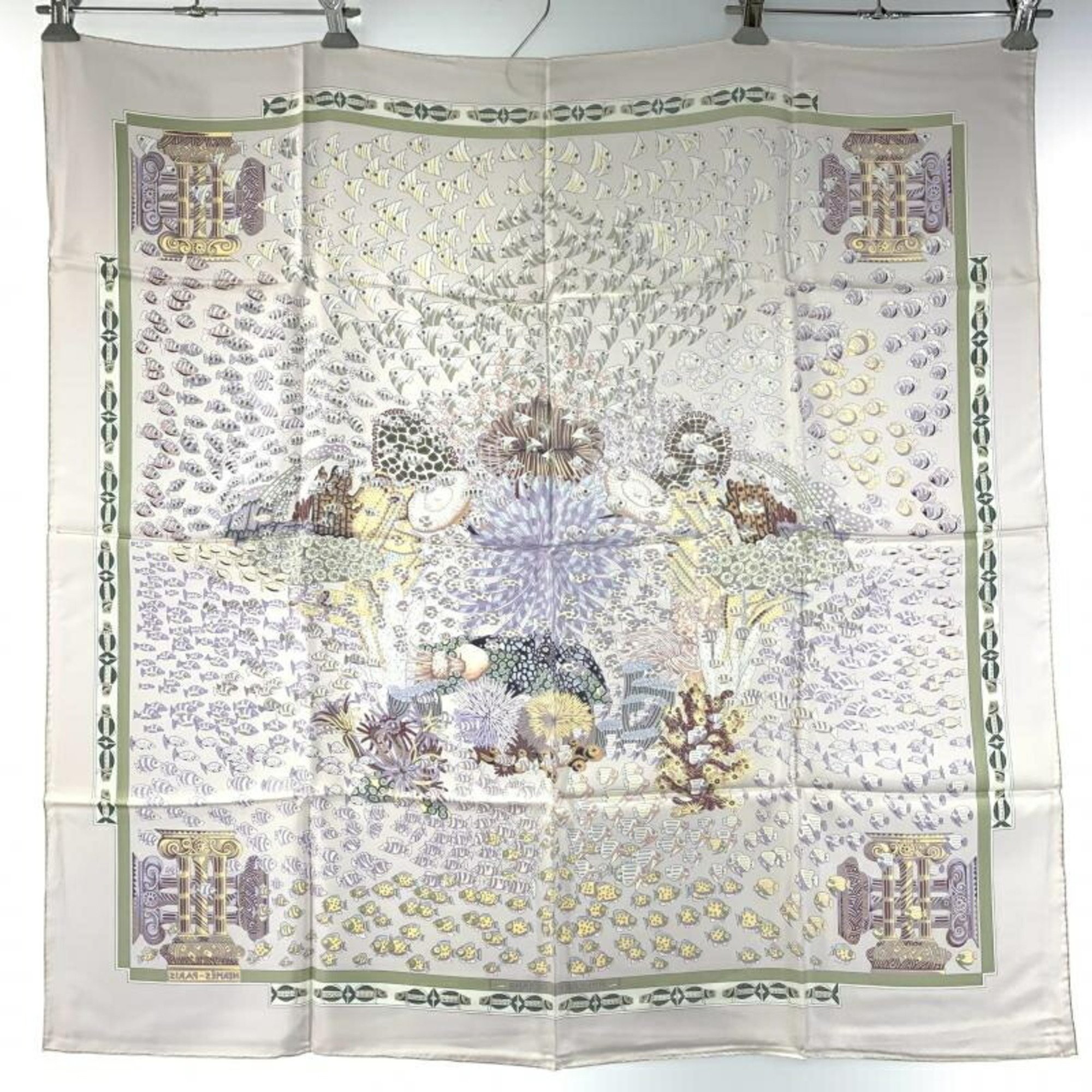 HERMES Scarf Rencontre Oceane Hermes Encounter of the Atlantic Purple