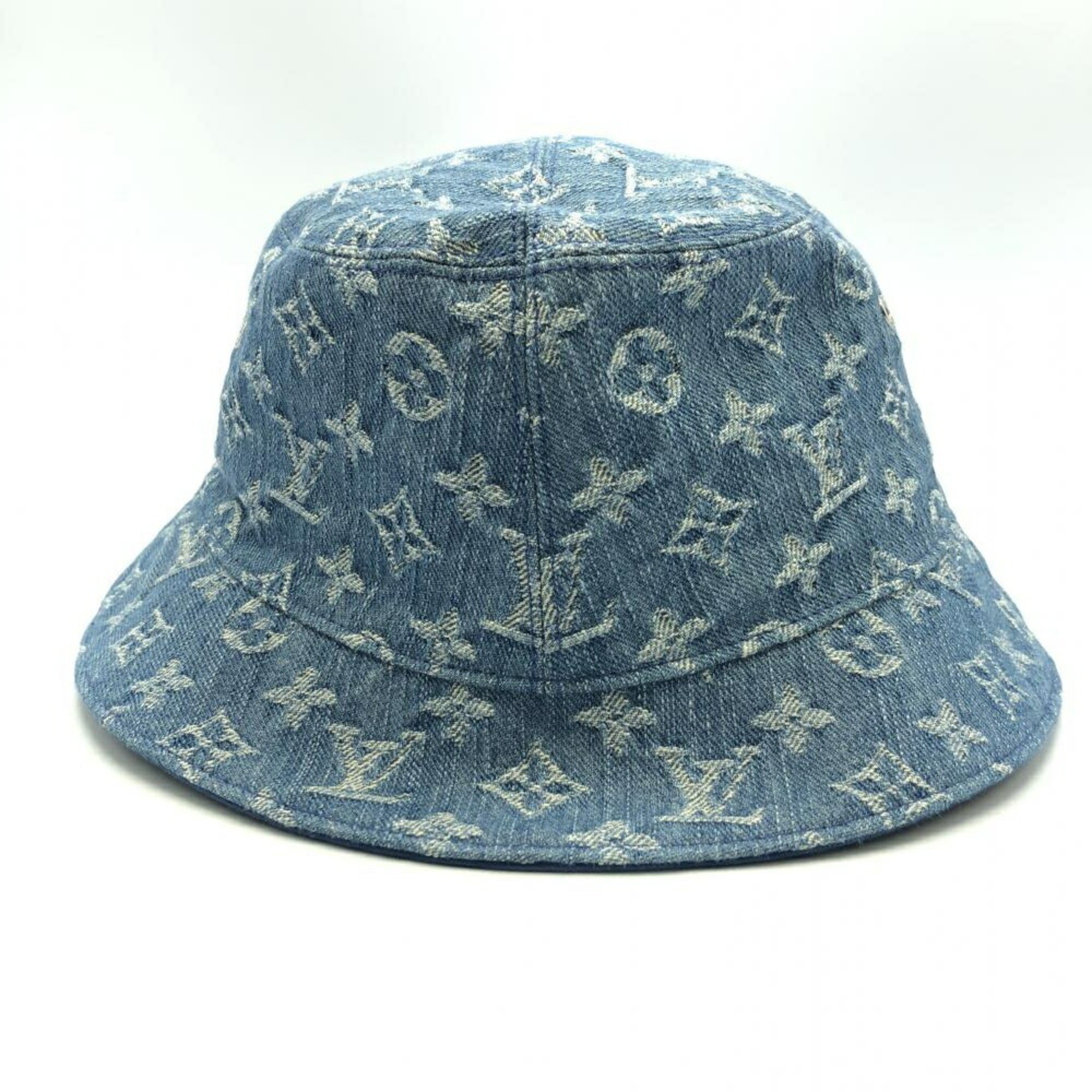 LOUIS VUITTON Bucket Hat Monogram Essential S00 Blue M78773 Louis Vuitton