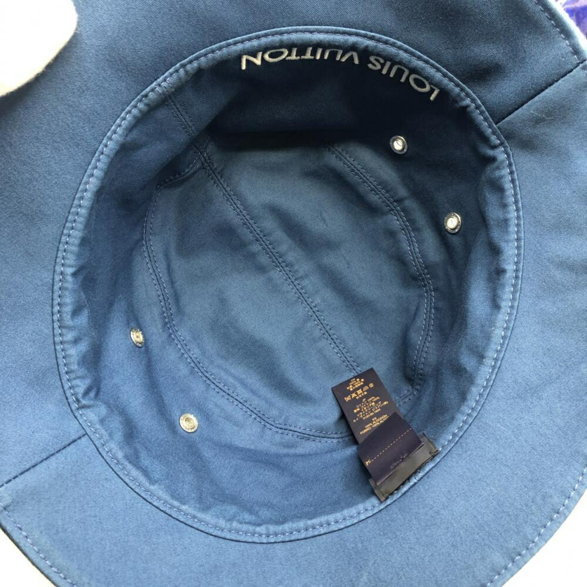 LOUIS VUITTON Bucket Hat Monogram Essential S00 Blue M78773 Louis Vuitton