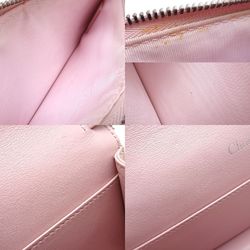 Christian Dior Chain Shoulder Cannage Patent Leather Pink 350755