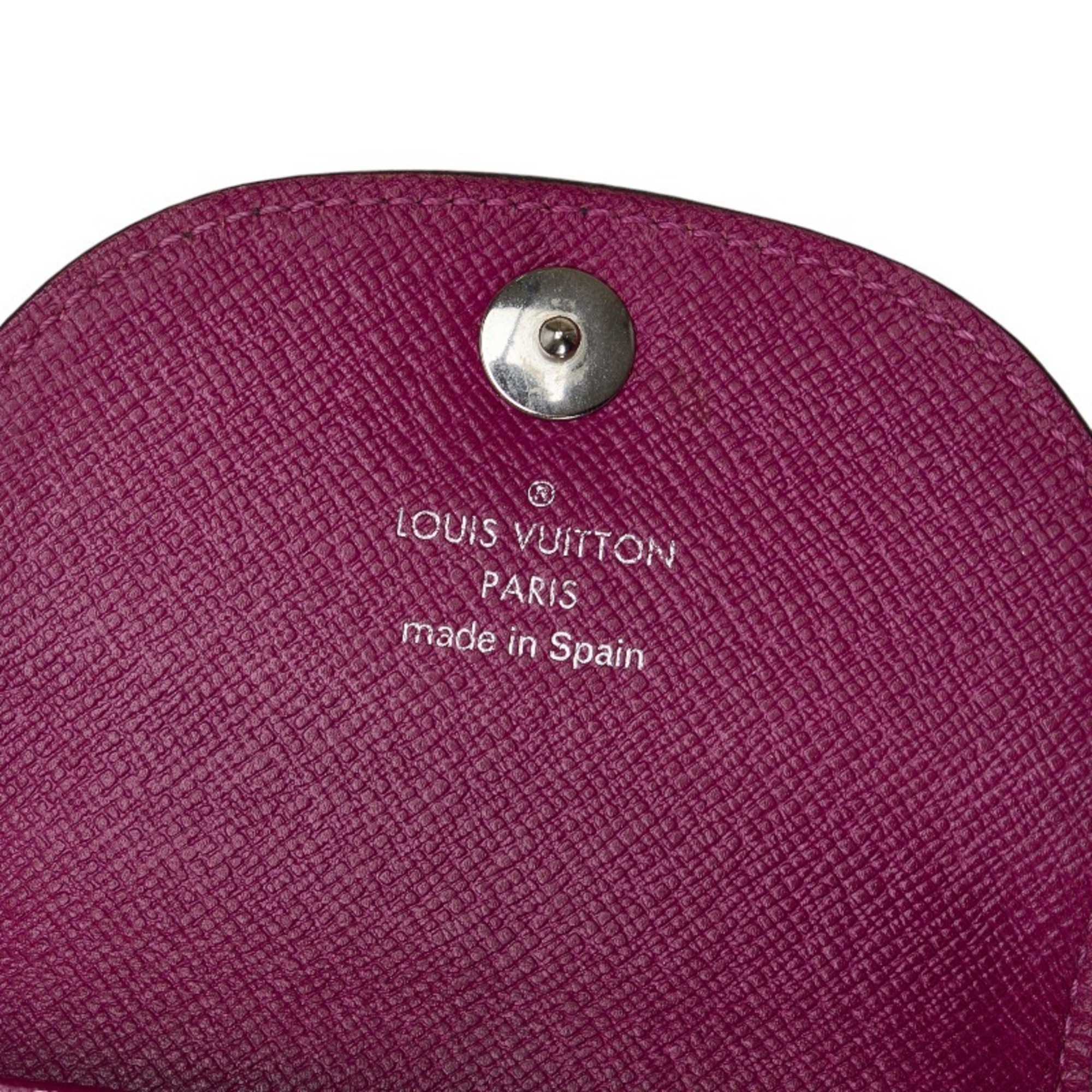 Louis Vuitton Epi Porte Monet Accordion Coin Case M6657K Cassis Purple Leather Ladies LOUIS VUITTON