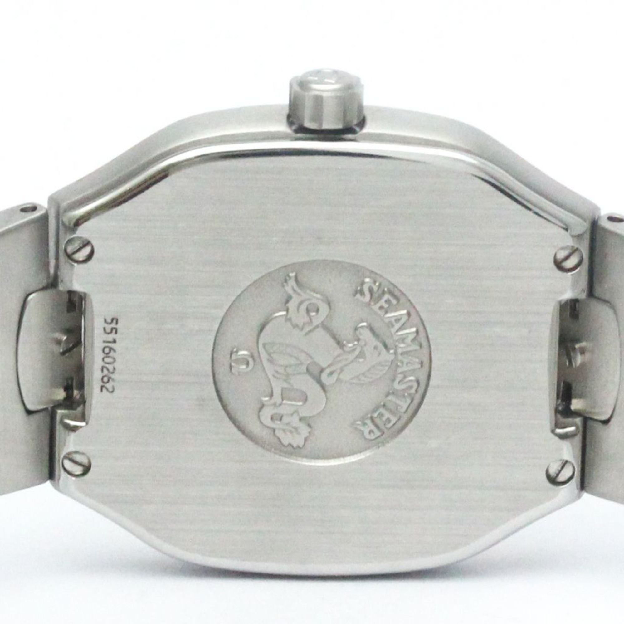 Polished OMEGA Seamaster Polaris Analog Digital 18K Gold Steel Watch BF568484