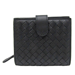 Bottega Veneta Intrecciato Men's Leather Wallet (bi-fold) Black