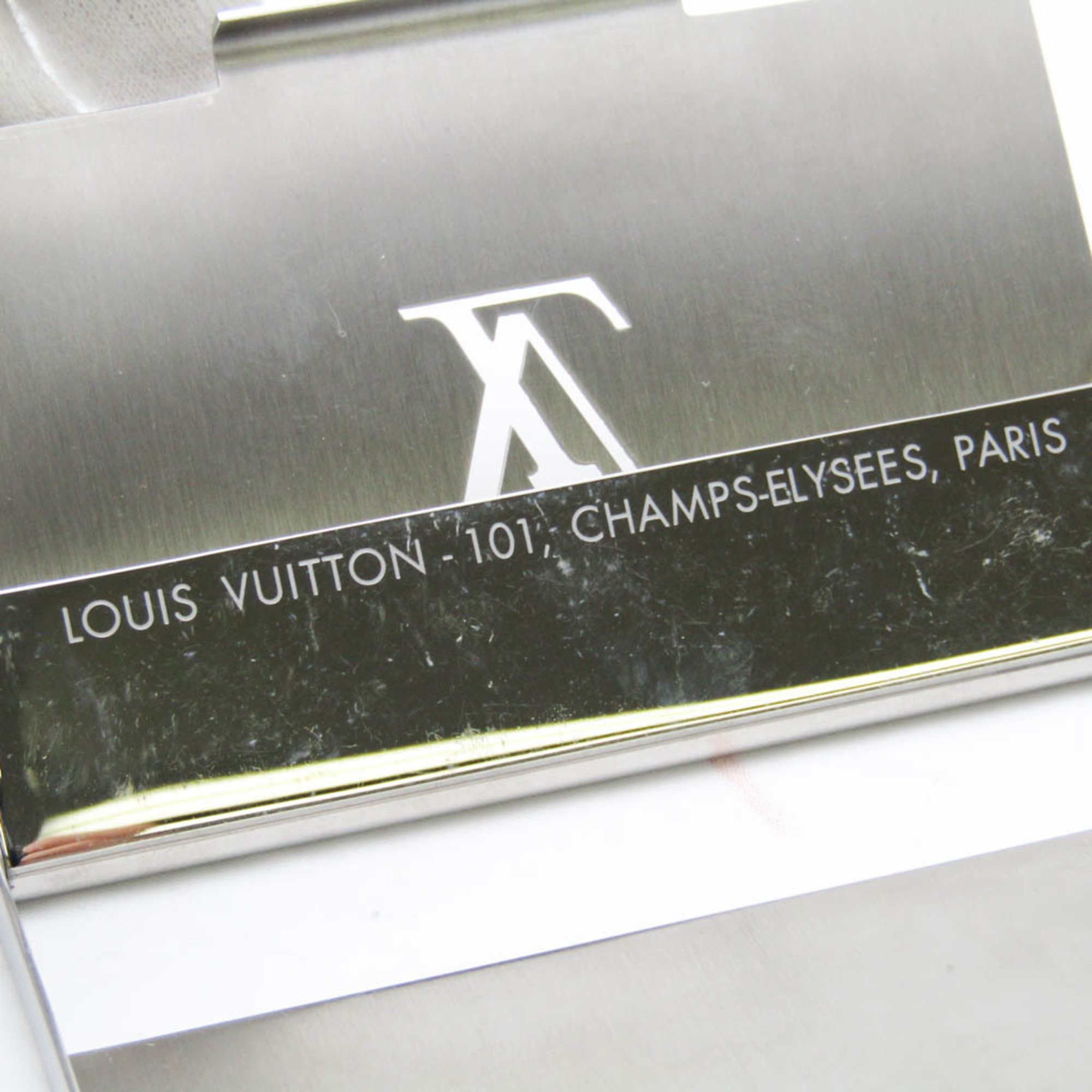 Louis Vuitton Champs-Elysees Card Case M65227 Metal Business Card Case Silver