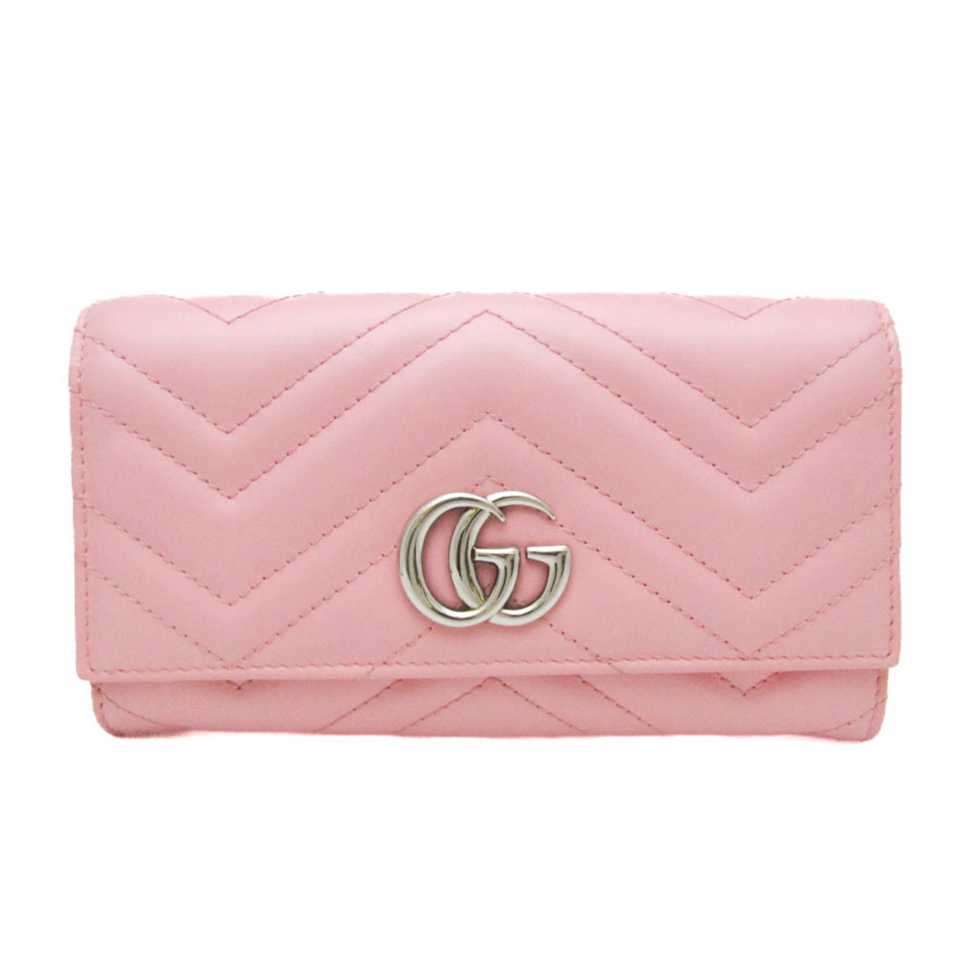 Gucci GG Marmont 443436 Women's Leather Long Wallet (bi-fold) Light ...