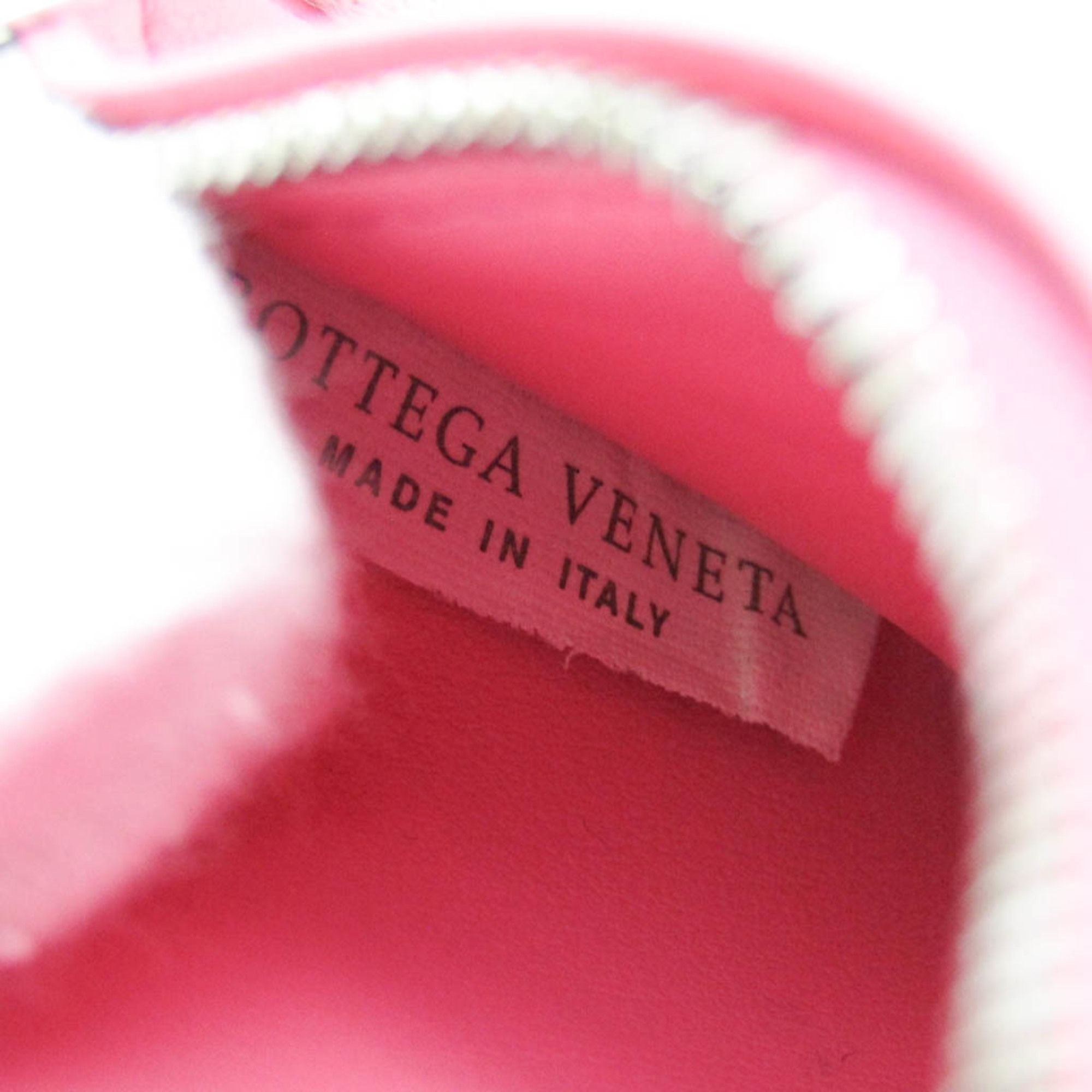 Bottega Veneta Intrecciato 635043 Leather Card Case Light Pink